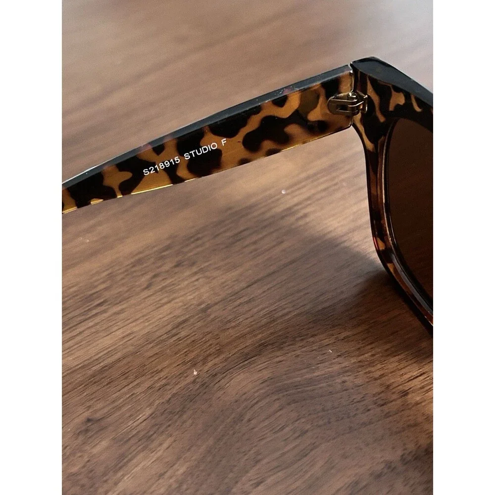 Studio F Sunglasses Women's Brown Tortoise Cat Eye Pre Owned